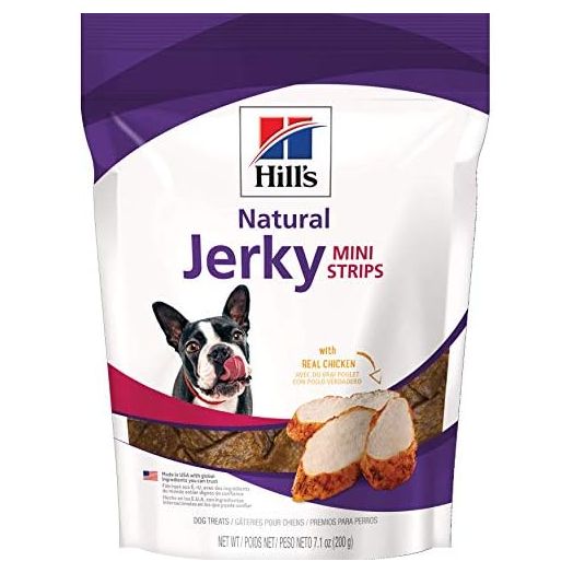 Hill's Natural Jerky Strips, All Life Stages, Great Taste, Dog Treats, Chicken (small & mini breeds), 7.1 oz Bag