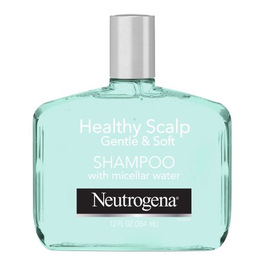 Neutrogena Lightweight Shampoo for Sensitive Scalp with Micellar Water, Healthy Scalp Gentle & Soft, Sulfate-Free Surfactants, Color-Safe, 12 fl oz