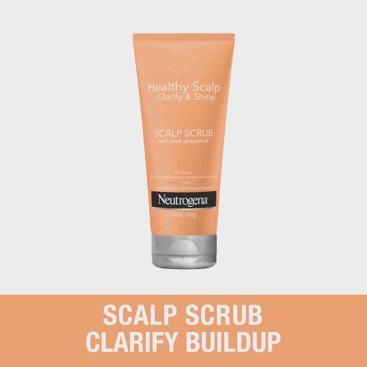 Neutrogena Healthy Exfoliating Clarify and Shine with Pink Grapefruit Vitamin C, Hair Mask Scalp Scrub, 6.8 oz