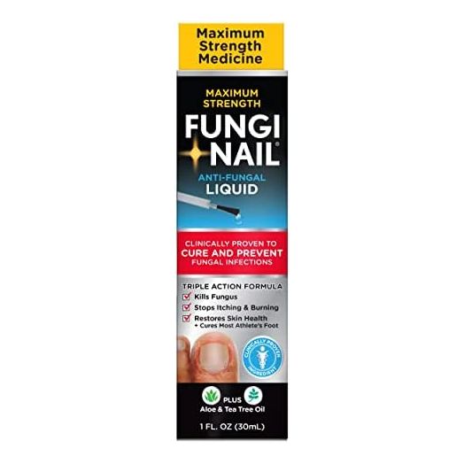 Fungi-Nail Anti-Fungal Liquid Solution , Kills Fungus That Can Lead to Nail & Athlete's Foot with Tolnaftate & Clinically Proven to Cure and Prevent Fungal Infections