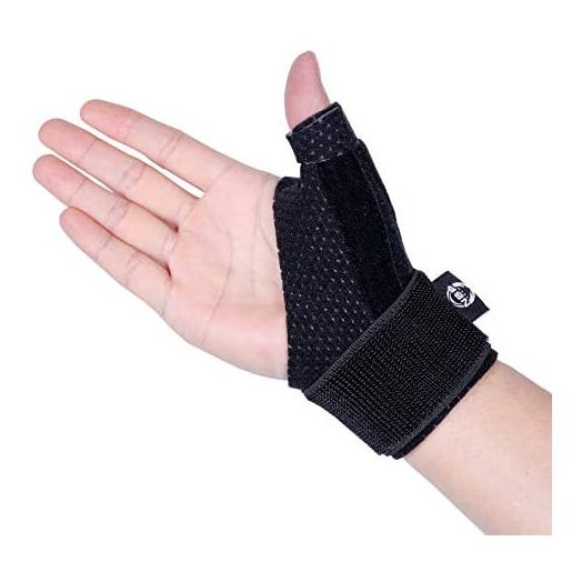Dr.Welland Reversible Thumb & Wrist Stabilizer splint for BlackBerry Thumb, Trigger Finger, Pain Relief, Arthritis, Tendonitis, Sprained and Carpal Tunnel Supporting, Lightweight and Breathable S/M