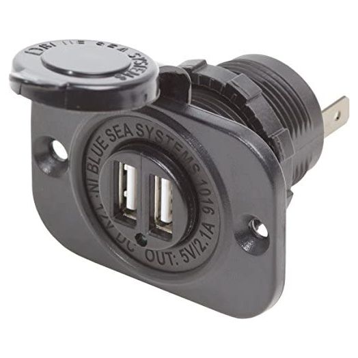 Blue Sea Systems 1016 Dual USB Charger Socket Two USB Ports with