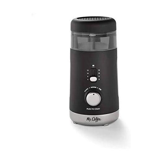 Mr. Coffee Coffee Grinder, Automatic Grinder with 5 Presets, 12 Cup Capacity, Black