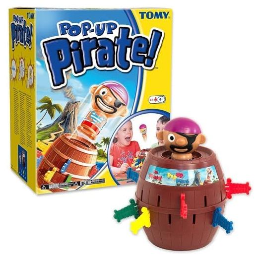 TOMY Pop Up Pirate Board Game - Swashbuckling Kids Games for Family Game Night - Kids Activities and Pirate Accessories - Family Board Games for Kids Ages 4 and Up