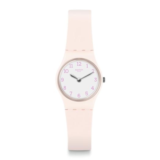 Swatch Women Casual Pink Watch Plastic Quartz Pinkbelle