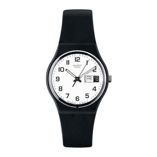 Swatch Gent Standard Once Again Quartz Watch, Black