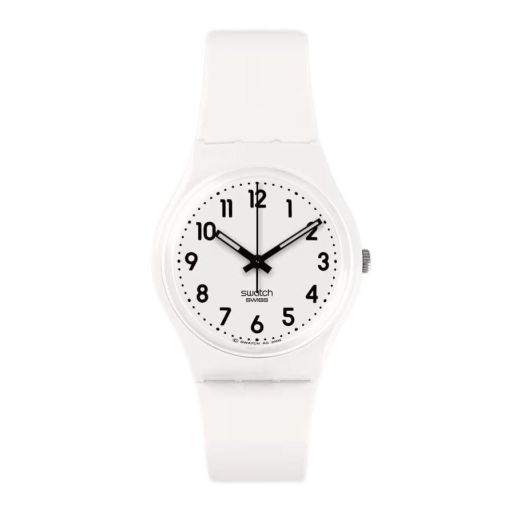 Swatch Gent BIOSOURCED JUST White Soft Quartz Watch