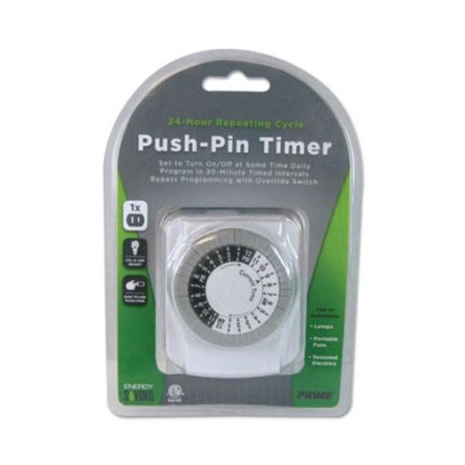 Primewire 1-Outlet Push Pin Timer