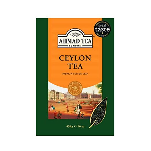Ahmad Tea Black Tea, Ceylon Loose Leaf, 454g - Caffeinated and Sugar-Free