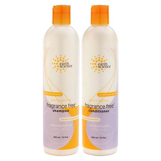 EARTH SCIENCE, Extra Gentle Fragrance Free Shampoo & Conditioner Set (12 oz.)