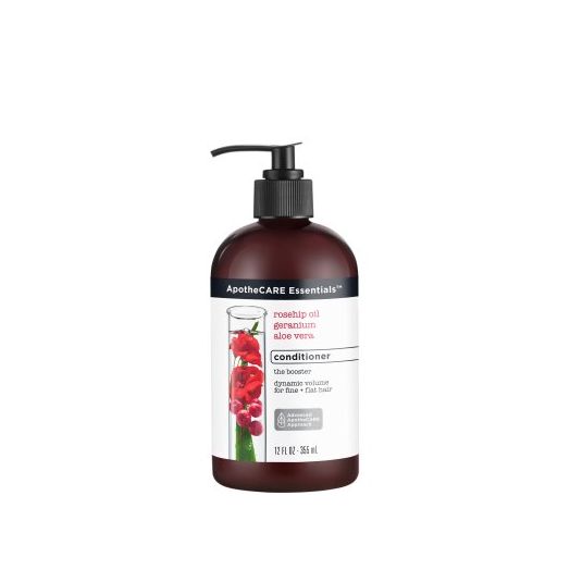 ApotheCARE Essentials The Booster Volumizing Conditioner Rose hip Oil, Geranium, Aloe Vera 12 oz