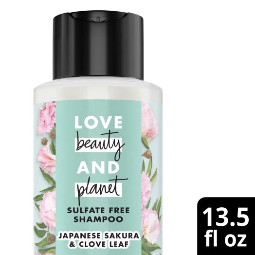 Love Beauty And Planet Positively Shiny Shampoo Indian Lilac & Clove Leaf 13.5 oz