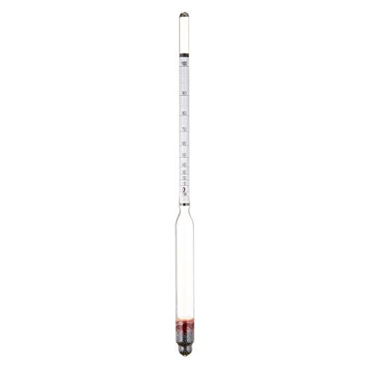 HYDROMETER - ALCOHOL, 0 - 200 PROOF and Tralle