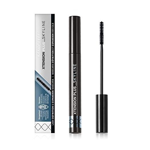 Marcelle Xtension Plus Skyline Mascara, Black, Hypoallergenic and Fragrance-Free, 0;23 fl oz