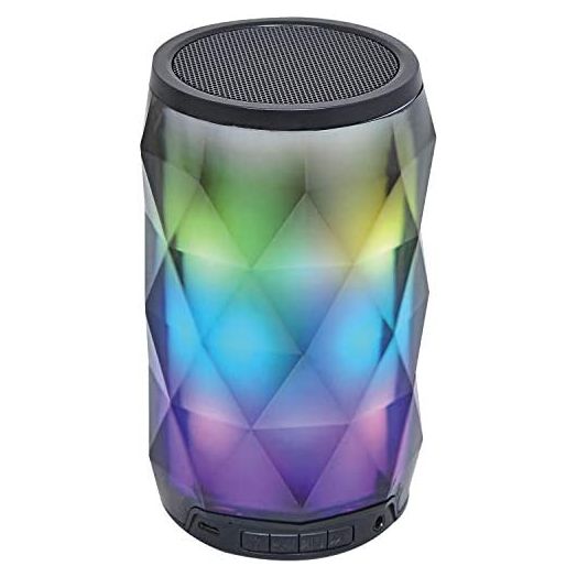 Portable Bluetooth Diamond Speaker with Color-Changing Lights & Touch Control