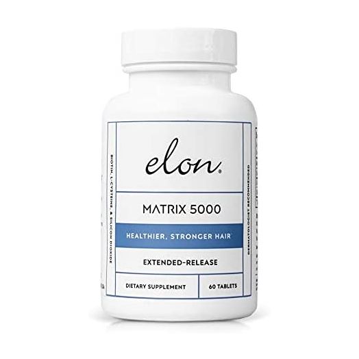 Elon Matrix 5000 Hair & Nail Vitamins (60 Day Supply), Biotin 5000mcg Vitamins for Hair Growth w/Extended Release