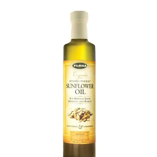 Flora Hydro-Therm Organic Sunflower Oil - 17 fl. oz (500 ml)