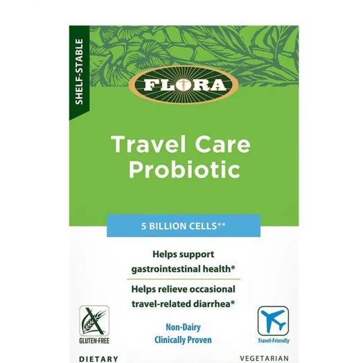 Flora Travel Care Probiotic 5 Billion CFU - 30 Vegetarian Capsules