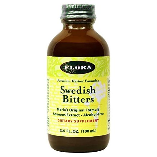 FLORA - Swedish Bitters, Digestive Herbs, Alcohol-Free, 3.4 Fl Oz