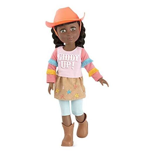 Glitter Girls Dolls by Battat – 14-inch Poseable Equestrian Doll Jolie — Brown Hair & Green Eyes — Horseback Riding Outfit, Cowgirl Hat, and Boots – Toys, Clothes, and Accessories for Kids Ages 3+