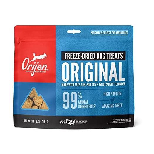ORIJEN Freeze Dried Dog Treats, Grain Free, High Protein, Made in USA