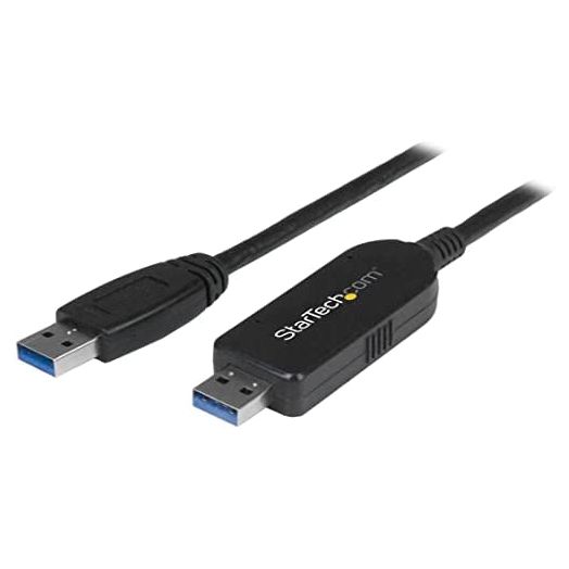 StarTech.com USB 3.0 Data Transfer Cable for Mac and Windows - Fast USB Transfer Cable for Easy Upgrades including Mac OS X and Windows 8 (USB3LINK), Black