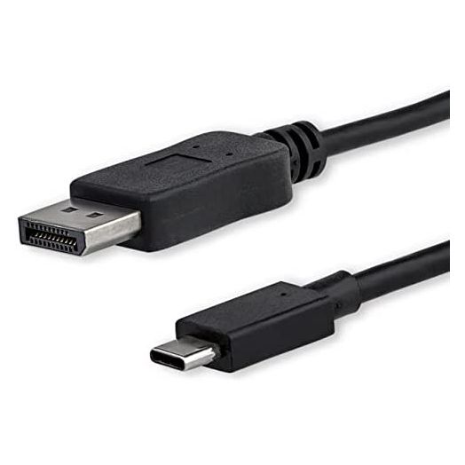 StarTech.com 6ft/1.8m USB C to DisplayPort 1.2 Cable 4K 60Hz - USB-C to DP Adapter HBR2 - USB Type-C DP Alt Mode to DP Monitor Video Cable (CDP2DPMM6B) - Limited stock, see similar item CDP2DP2MBD