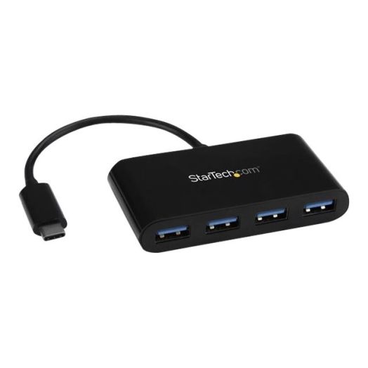 4-port StarTech.com 4 Port USB 3.0 Hub - USB-C to 4x USB-A - Bus Powered - Hub - 4 x SuperSpeed USB 3.0 - desktop