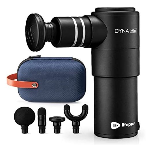 LifePro Mini Massage Gun Deep Tissue Massager, DynaMini Portable Percussion Muscle Massager Gun for Pain Relief