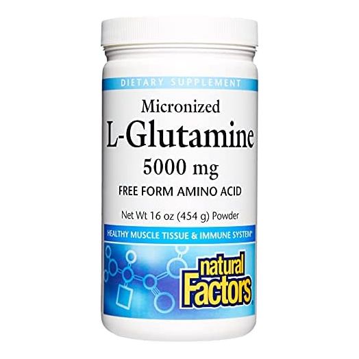 Natural Factors, Micronized L-Glutamine Drink Mix 5000 mg, Supports Muscles and Immune Function, 16 Oz