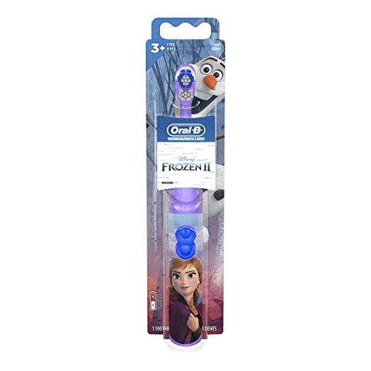 Oral-B Kids Battery Power Electric Toothbrush Featuring Disney's Frozen for Children and Toddlers age 3+, Soft (Characters May Vary)