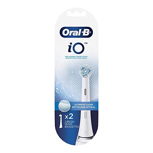 Oral-B iO Clean Replacement Brush Heads, White, 2 Count