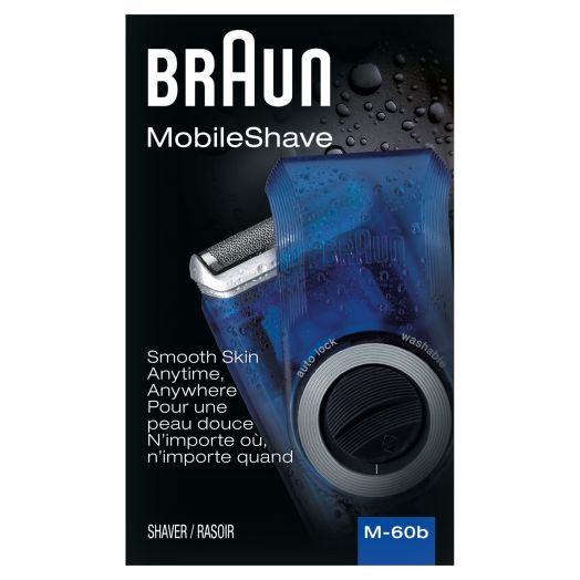 Braun M60b Mens Washable Mobile Shaver, Wide Floating Foil | Procter & Gamble