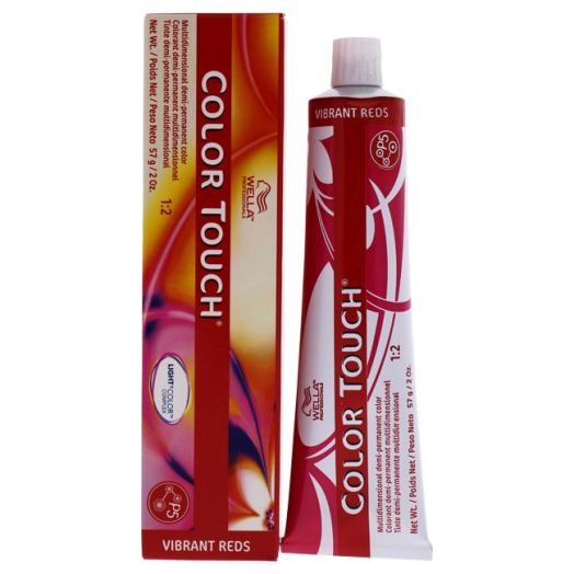 Color Touch Demi-Permanent Color - 77 45 Medium Blonde-Intense Red Red-Violet by Wella for Unisex - 2 oz Hair Color