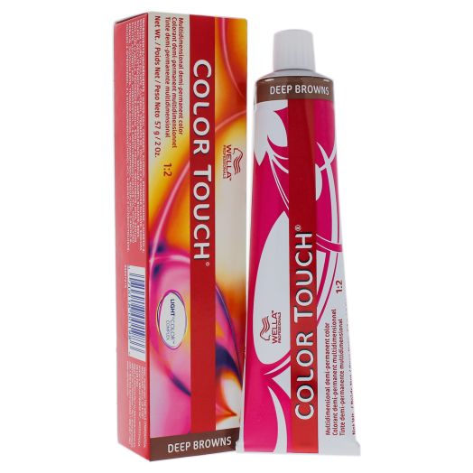 Color Touch Demi-Permanent Color - 5 71 Light Brown-Brown Ash by Wella for Unisex - 2 oz Hair Color