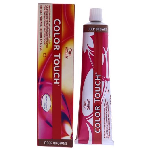 Color Touch Demi-Permanent Color - 6 71 Dark Blonde-Brown Ash by Wella for Unisex - 2 oz Hair Color