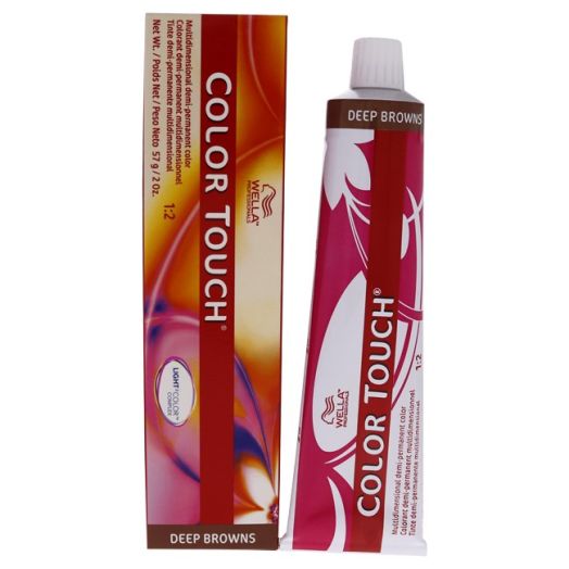 Color Touch Demi-Permanent Color - 5 73 Light Brown-Brown Gold by Wella for Unisex - 2 oz Hair Color