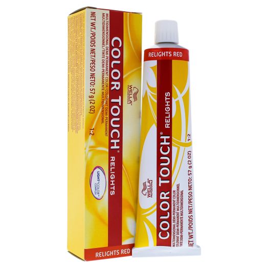Color Touch Relights Demi-Permanent Color - 44 Intense Red by Wella for Women - 2 oz Hair Color
