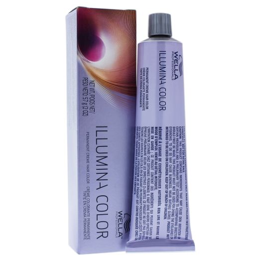 Illumina Color Permanent Creme Hair Color - 5 81 Light Brown-Pearl Ash by Wella for Unisex - 2 oz Ha