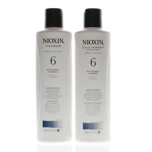 Nioxin Hair Care System 6 Cleanser + Scalp Therapy 2 x 10.1 oz Set