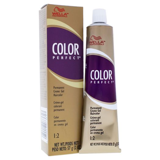 Color Perfect Permanent Creme Gel Haircolor - 9A Pale Ash Blonde by Wella for Women - 2 oz Hair Color