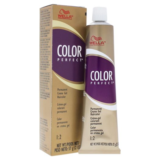 Color Perfect Permanent Creme Gel Haircolor - 12A Utra Light Ash Blonde by Wella for Women - 2 oz