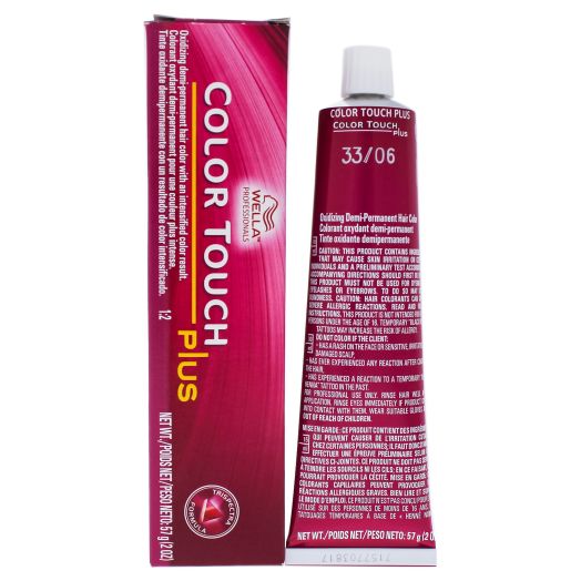 Color Touch Plus Demi-Permanent Hair Color - 33 06 Intense Dark Brown-Natural Violet