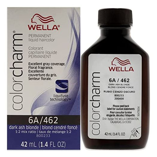 Wella Color Charm Permanent Liquid Hair Color for Gray Coverage Liquid 12AA Nordic Blonde