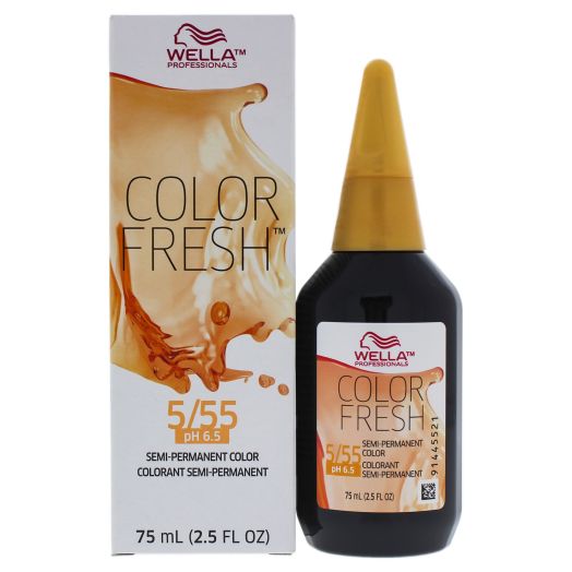 Color Fresh Semi-Permanent Hair Color - 5 55 Light Brown-Intense Red Violet