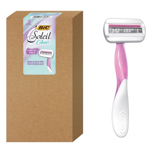 BIC Soleil Sensitive Women's Disposable Razor, Triple Blade, 6 Count