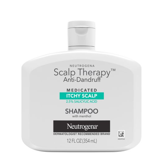 Neutrogena Scalp Therapy Anti-Dandruff Itchy Scalp Shampoo with 2.5% Salicylic Acid, Peppermint Scent, 12 fl oz