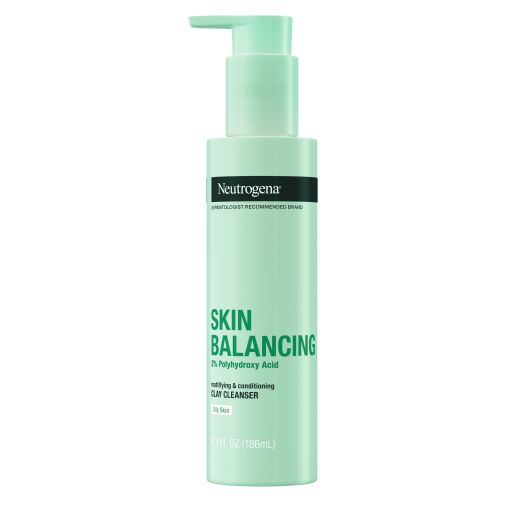 Neutrogena Skin Balancing Clay Cleanser 2% Polyhydroxy Acid, 6.3 fl oz