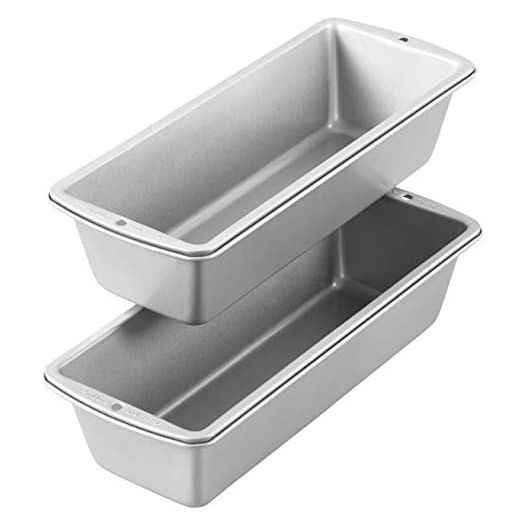 Wilton Recipe Right Non-Stick Long Bread Loaf Pan, 2-Piece, Steel