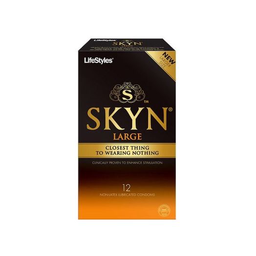 LifeStyles Skyn Large Lubricated Non Latex Condoms - 12 ct